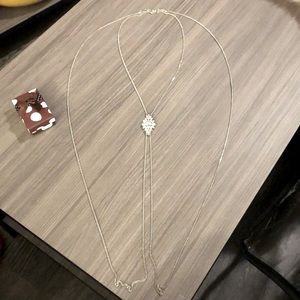 Adjustable front and back diamond body chain